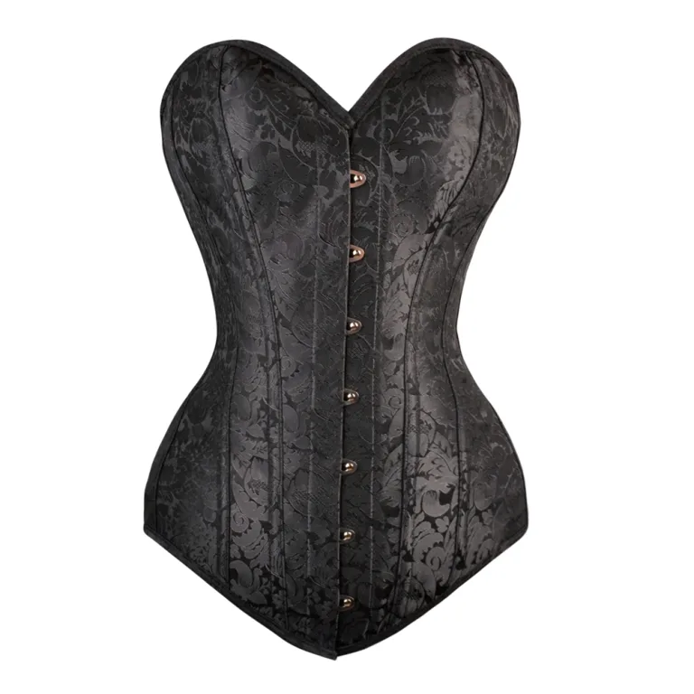 sweatheart brocade overbust corset