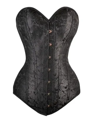 sweatheart brocade overbust corset