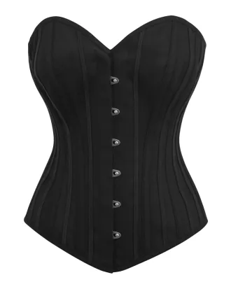 sweatheart cotton overbust corset